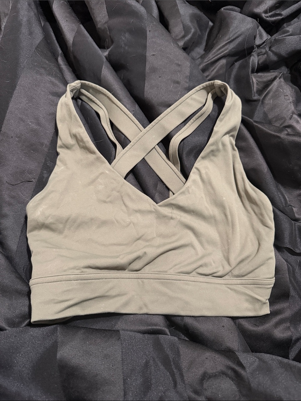 Women's GymReapers Olive Green Harmony Sports Bra